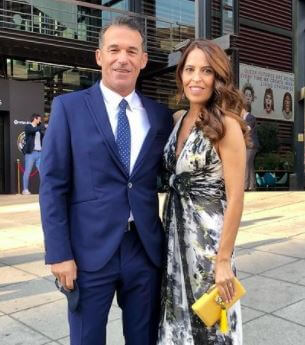 Luis Garcia Plaza with his beautiful wife Maribel.
